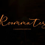 Roommates Script Font Poster 2