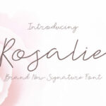 Rosalie Font Poster 1