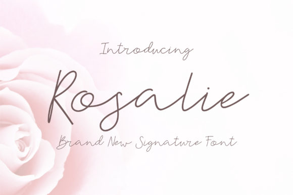 Rosalie Font Poster 1