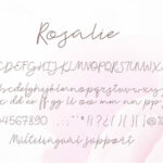 Rosalie Font Poster 2