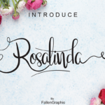 Rosalinda Script Font Poster 1