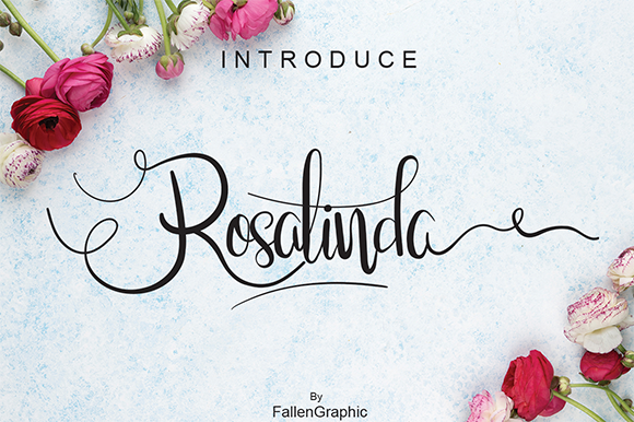 Rosalinda Script Font Rosalinda Script Font Poster 1