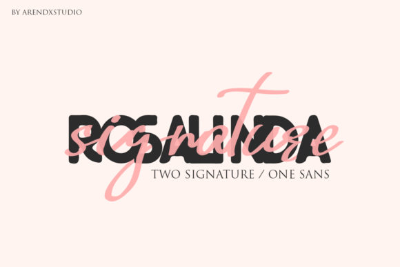 Rosalinda Trio Font Poster 1