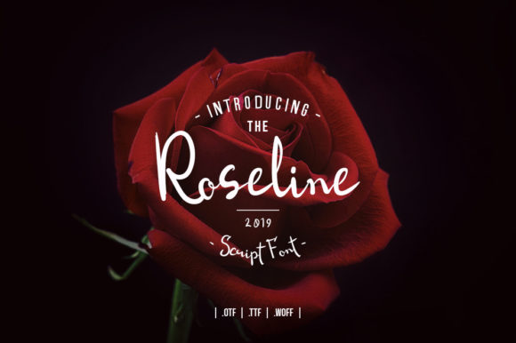 Roseline Script Font Poster 1