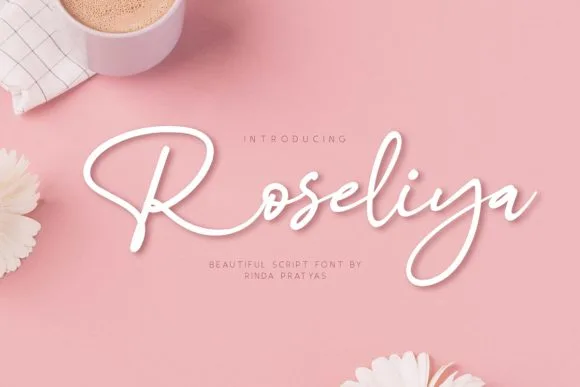 Roseliya Font Roseliya Font Poster 1