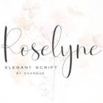 Roselyne Script Font Poster 1