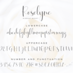 Roselyne Script Font Poster 8