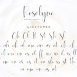 Roselyne Script Font Poster 9