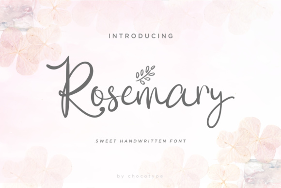 Rosemary Script Font