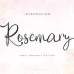 Rosemary Script Font Poster 2