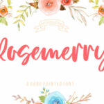 Rosemerry Script Font Poster 1