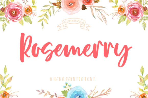 Rosemerry Script Font Poster 1
