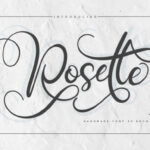Rosette Font Poster 1