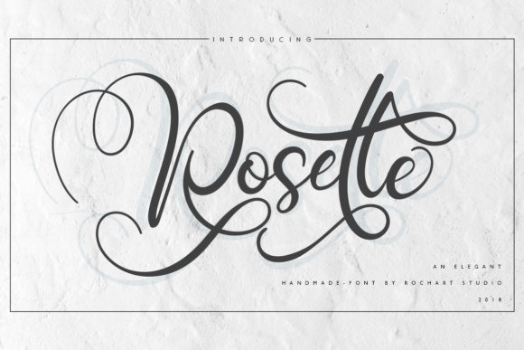Rosette Font Poster 1