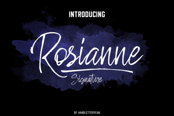 Rosianne Font Poster 1