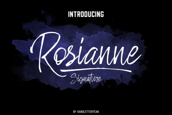 Rosianne Font Rosianne Font Poster 1