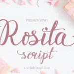 Rosita Script Font Poster 1