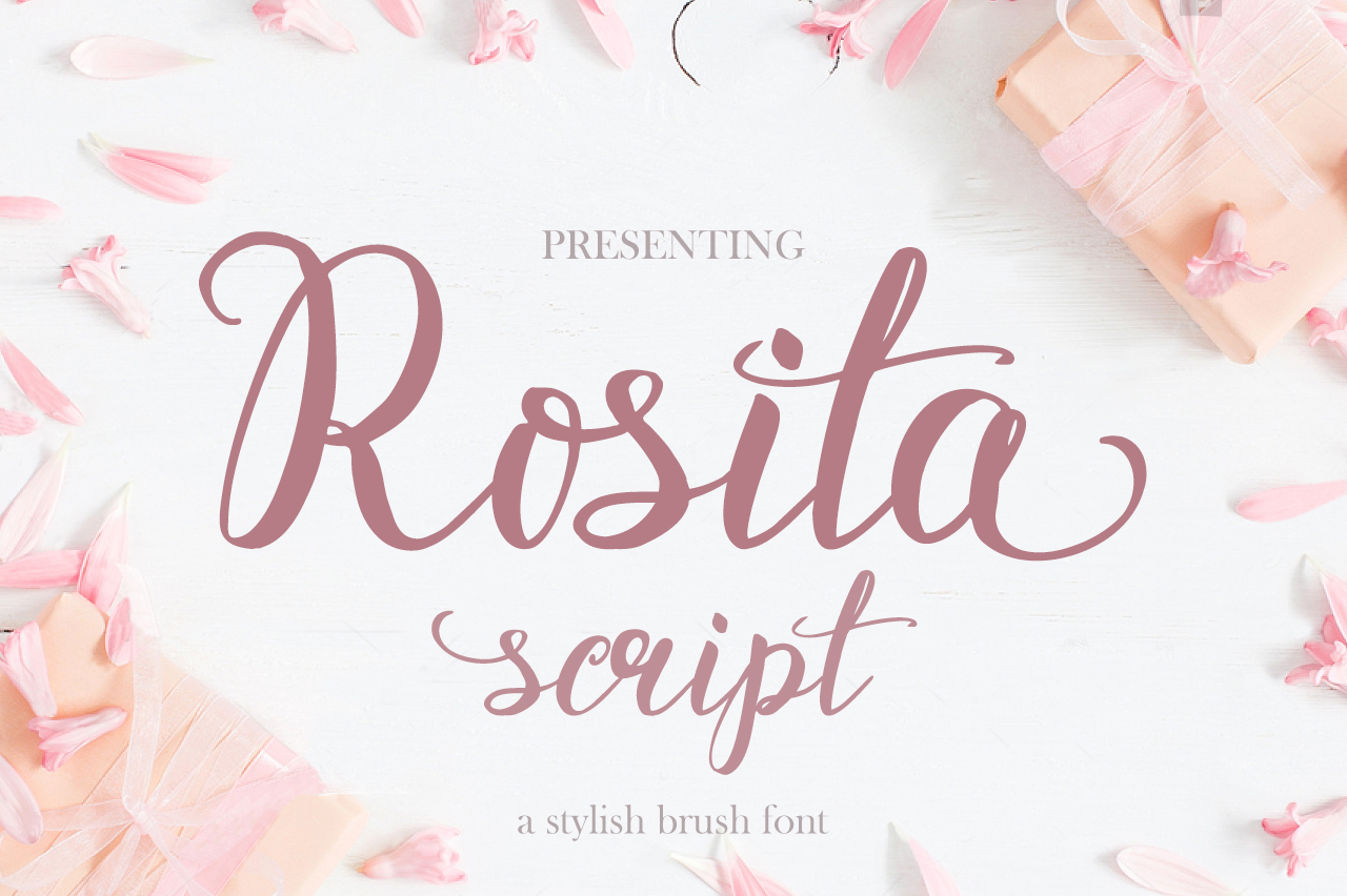 Rosita Script Font Poster 1