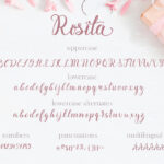 Rosita Script Font Poster 11