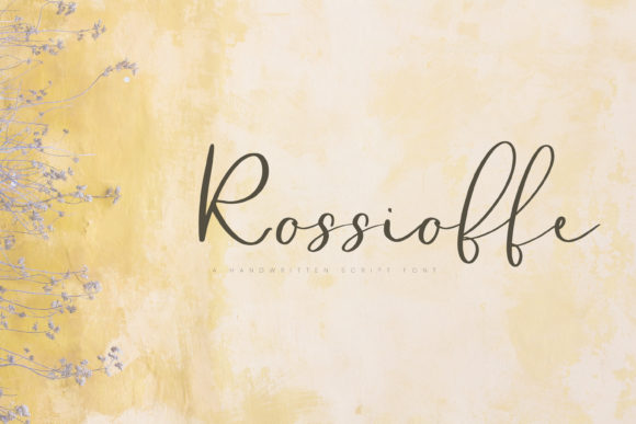 Rossioffe Font Poster 1