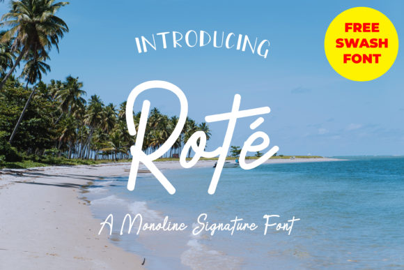 Rote Font Poster 1