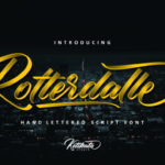 Rotterdalle Script Font Poster 1