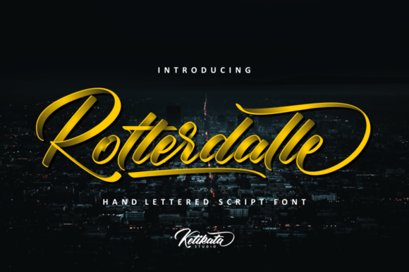 Rotterdalle Script Font Poster 1