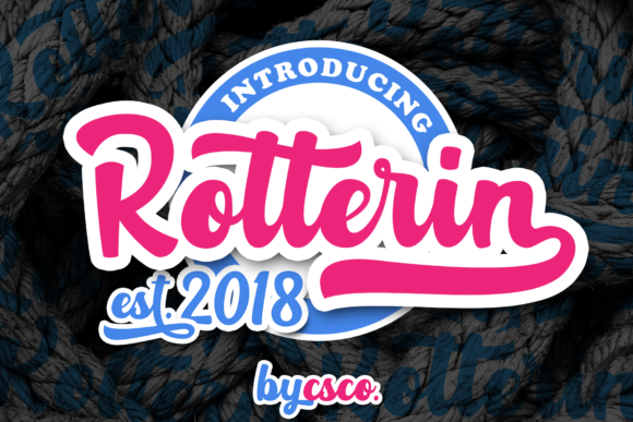 Rotterin Script Font