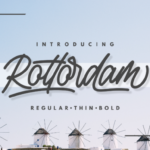 Rottordam Font Poster 1