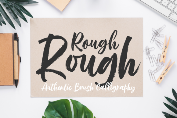 Rough Rough Font Poster 1