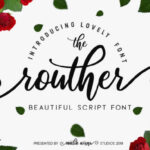 Routher Script Font Poster 1