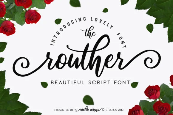 Routher Script Font Poster 1