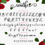 Routher Script Font Poster 2