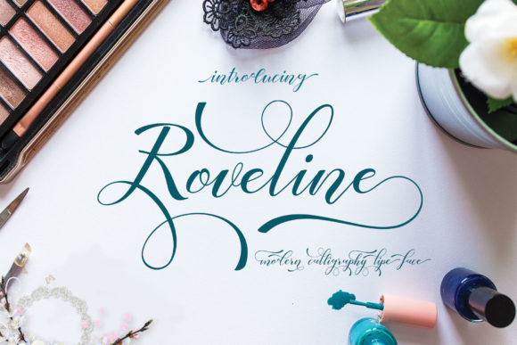 Roveline Script Font Poster 1