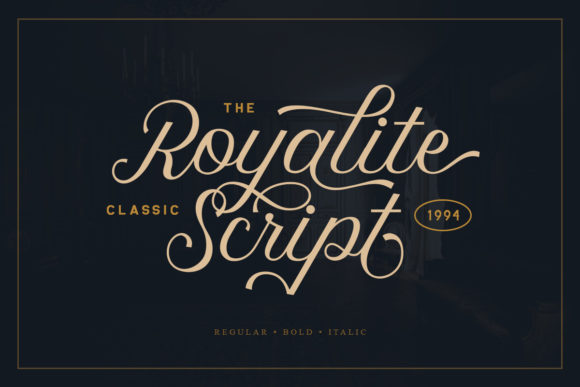 Royalite Script Family Font Poster 1