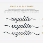 Royalite Script Family Font Poster 3