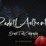 Rudolf Authentic Font Poster 1