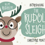 Rudolf Sleigh Font Poster 1