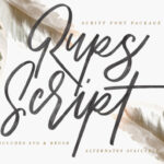 Rups Script Font Poster 1