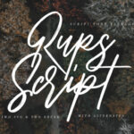 Rups Script Font Poster 5