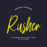 Rusher Font Poster 1