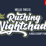 Rushing Nightshade Font Poster 1