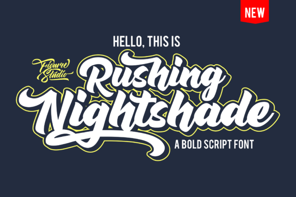 Rushing Nightshade Font Poster 1