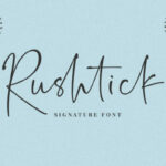 Rushtick Font Poster 1