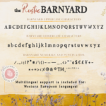 Rustic Barnyard Font Poster 11