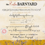 Rustic Barnyard Font Poster 10