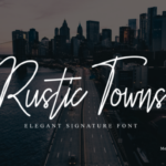 Rustic Towns Font Poster 1