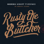 Rusty the Buttcher Font Poster 1