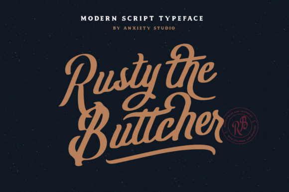 Rusty the Buttcher Font Poster 1