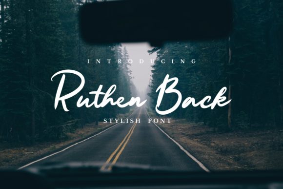 Ruthen Back Font Poster 1